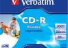 Verbatim CD-R 700MB Printable AZO jewel