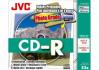 JVC CD-R 700MB 52x Photo print. 10 slim