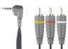 AudioVideo Cable / 3.5mm AV - 3x RCA M 2m