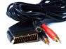 Laidas SCART - DIN mini 4p + 2xRCA, 1.5m 