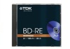 BluRay BD-RE TDK jewel case 25GB 2x