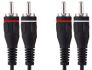 Audio cable 2 x RCA male - 2 x RCA male, 2m